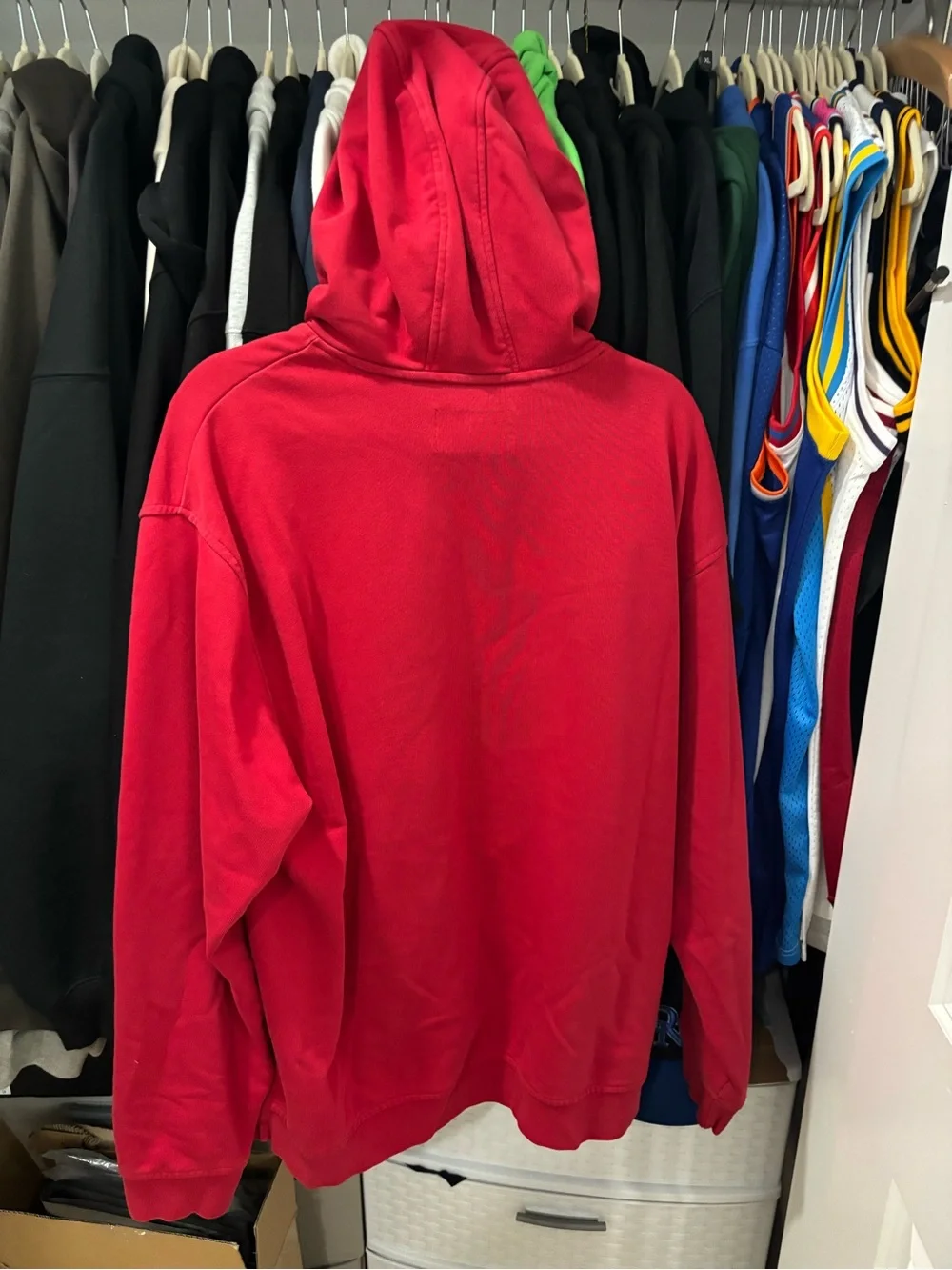 Jordan brand Red Men's Pullover Hoodie Sweatshirt